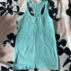 Lululemon Teal Workout Tank Top Size Small